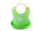 Нагрудник ROXY-KIDS мягкий с кармашком и застежкой, зеленый - фото 21204