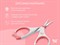 Маникюрные ножницы для новорожденных с прорезиненными ручками, цвет коралловый RPS-002-С
