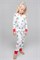 К 1550/веселые елочки на белом пижама детская (фуфайка дл.рукав+брюки) К 1550/веселые елочки