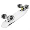 Скейтборд Fish, дека PP р-р 22"х6", колеса 60х45мм 78А, цвет Белый 9956