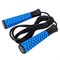 Скакалка спортивная, 3,2 м, ручка TRP+PP, веревка  PVC, c подшипником,цвет синий на блистере,  в/п JB0210529