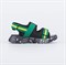 424004-22 Сандалии для мальчика (черно,зеленые) 424004-22