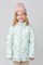 ВК 32139/н/4 ГР куртка для девочки  морозный зеленый, белые цветы ВК 32139/н/4 ГР