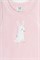К 1066/бежево-розовый(зайки) майка для девочки  К 1066/бежево-розовый