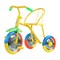 3х колесный велосипед  Озорной ветерок, колеса EVA 10/8,  сиденье  жестк.,  цвет  микс (Мультицвет) GV-B3-2MX