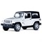 ТМ "Автопанорама" Машинка металлическая 1:32 Jeep Wrangler, белый, откр. Двери и капот, свет, звук,  JB1251520