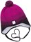 Шапка 11з10623 фуксия/черный  11з10623 фуксия/черный