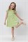 К 5776/сочный лайм,яркий горошек платье для девочки К 5776/сочный лайм