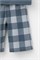 К 1634-1/винтажный синий,клетка виши пижама детская (фуфайка, шорты)   К 1634-1/винтажный синий