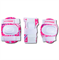 Набор CITYRIDE роликовые коньки-квады, шлем, защита, колёса PU 80 и 40 мм, белый-розовый (S (30-33)) JB8800101-1