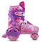 Набор CITYRIDE роликовые коньки-квады, шлем, защита, колёса PU 80 и 40 мм, белый-розовый (S (30-33)) JB8800101-1