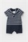 КР 6159/индиго,полоска к448 полукомбинезон для мальчика ясельного возраста   КР 6159/индиго,полоска