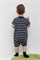 КР 6496/индиго,полоска к448 полукомбинезон для мальчика ясельного возраста   КР 6496/индиго,полоска