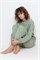 Е 30081/нефритовый джемпер женский   Е 30081/нефритовый