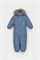 ВК 60116/н/10 ГР комбинезон детский серо-голубой, зимние домики ВК 60116/н/10 ГР-1