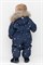 ВК 60116/н/9 ГР комбинезон детский  темно-синий, зимние домики ВК 60116/н/9 ГР
