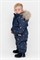 ВК 60116/н/9 ГР комбинезон детский  темно-синий, зимние домики ВК 60116/н/9 ГР