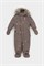 ВК 60116/н/8 ГР комбинезон детский  коричневый, зимние домики ВК 60116/н/8 ГР