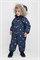 ВК 60116/н/12 ГР комбинезон детский темно-синий, маленькие мишки ВК 60116/н/12 ГР