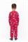 К 1552/насыщенно-красный,динозавры пижама дет К 1542-1