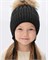 Шапка "Снежка" (Черный) 14w25-041