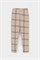 КР 4074/тем.бежевый,текстильная клетка к493 бриджи для девочки КР 4074/тем.бежевый