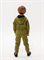 Комбинезон из футера "Пазлы" (Хаки) 1spr25-038-1