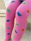 RK-00054/гладкие, мармеладки, ярко-розовый, колготки детские RK-00054
