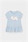 КР 302746-1/голубой,любимые ромашки к563 блузка (туника) для дев КР 302746-1/голубой
