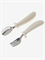 Силиконовая ложка и вилка + металл Ivory LV0001/216