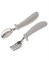 Силиконовая ложка и вилка + металл - Sand LV0001/214