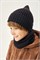 Комплект шапка и снуд 12м21526 черный 12м21526-2