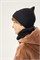 Комплект шапка и снуд 12м21526 черный 12м21526-2
