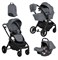 Коляска модульная  3в1 Baby shell 2025 (Greige/Серый BBS-014) BBS-014