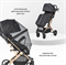 Коляска детская прогулочная COSTA Linda Comfort (Black/Черный) LC-02
