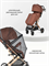 Коляска детская прогулочная COSTA Linda Comfort (Chocolate/Шоколадный) LC-03