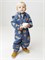 ВК 60088/н/24 Ал комбинезон дет синий, капибары с мандаринами ВК 60088/н/24 Ал