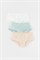 К 1964-3уп/голубой опал,персиковый зефир,бабочки трусы для дев К 1964-3уп/голубой опал
