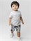 КР 400666/серый 3915 Н194 к708 шорты для мал  КР 400666/серый 3915 Н194