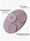 Силиконовая секционная тарелка на присоске - Dusky Lilac TS0001/267